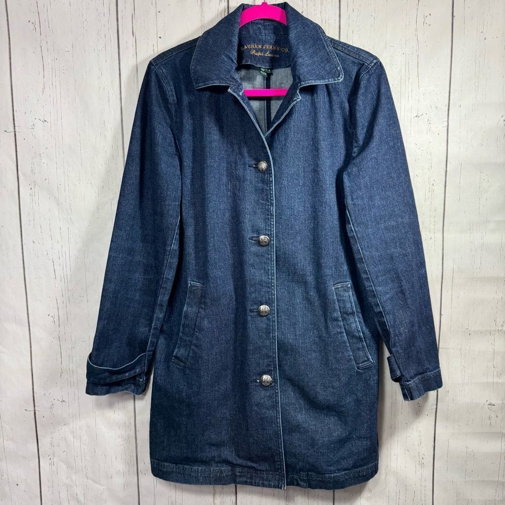 Lauren Ralph Lauren Denim Jacket Coat M Classic Americana Y2K Streetwear 90s